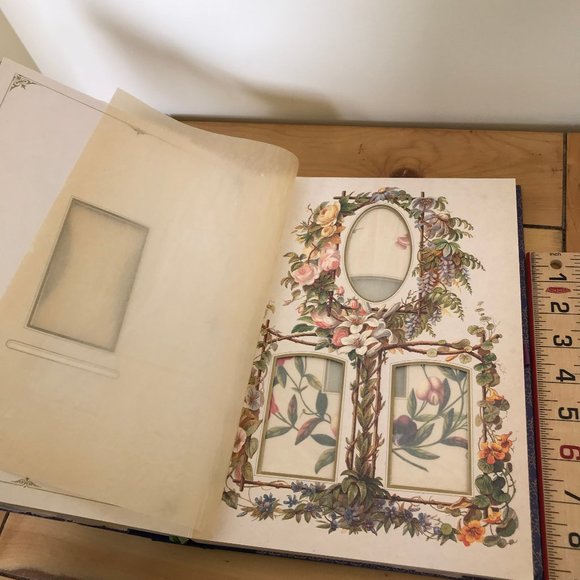 Language of Flowers Photo Album Die-Cut Pages Victorian Style 1992 Higton REPAIR - Picture 6 of 10